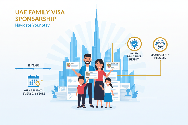 How to sponsor my son above 18 in UAE?